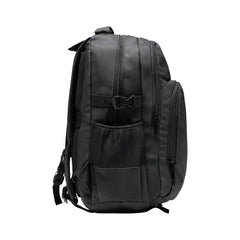 Black laptop backpack with USB charging port and professional design