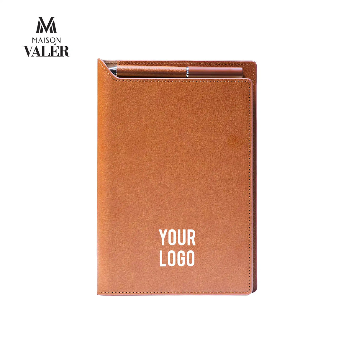 Maison Valer Executive Organizer with Magnetic Pen Holder Brown
