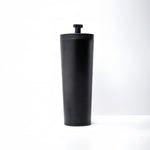 Black Tumbler with Straw – Double Wall