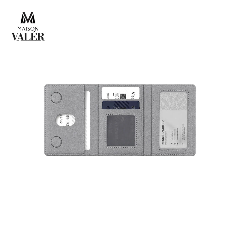 The Minimalist leather MagSafe card holder phone wallet custom logo corporate gift UAE