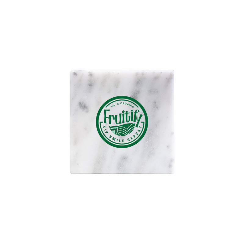 White Marble Square Coaster