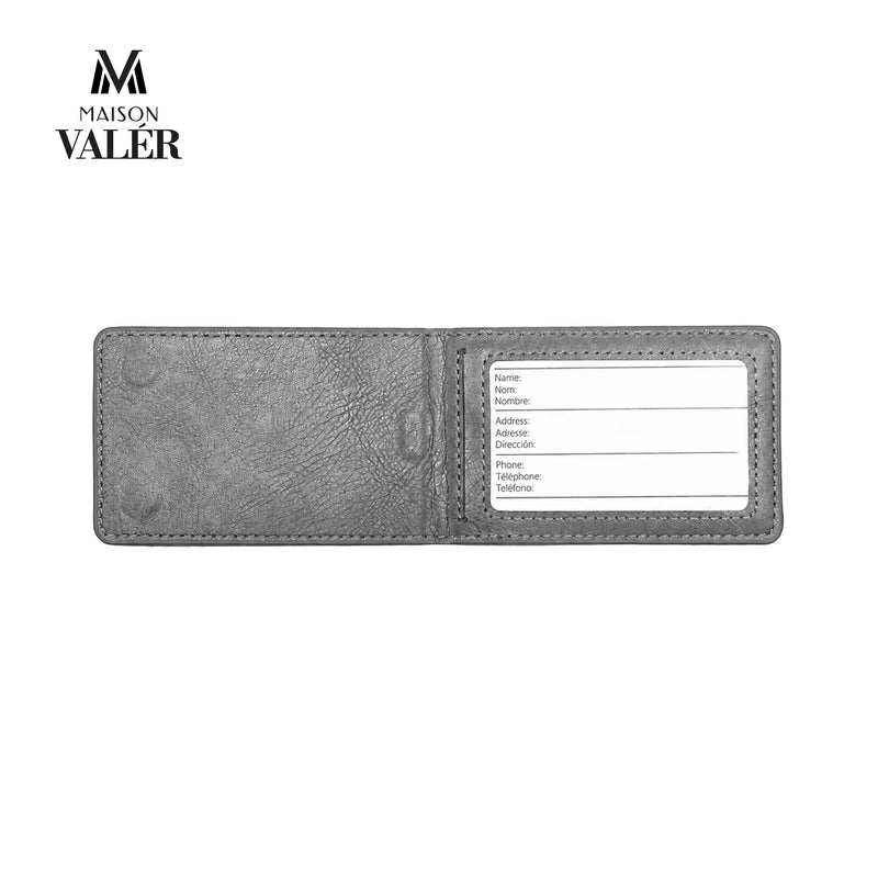 The Identifier premium leather luggage tag custom logo corporate travel gift UAE