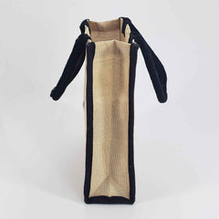 Laminated Jute bag with velcro