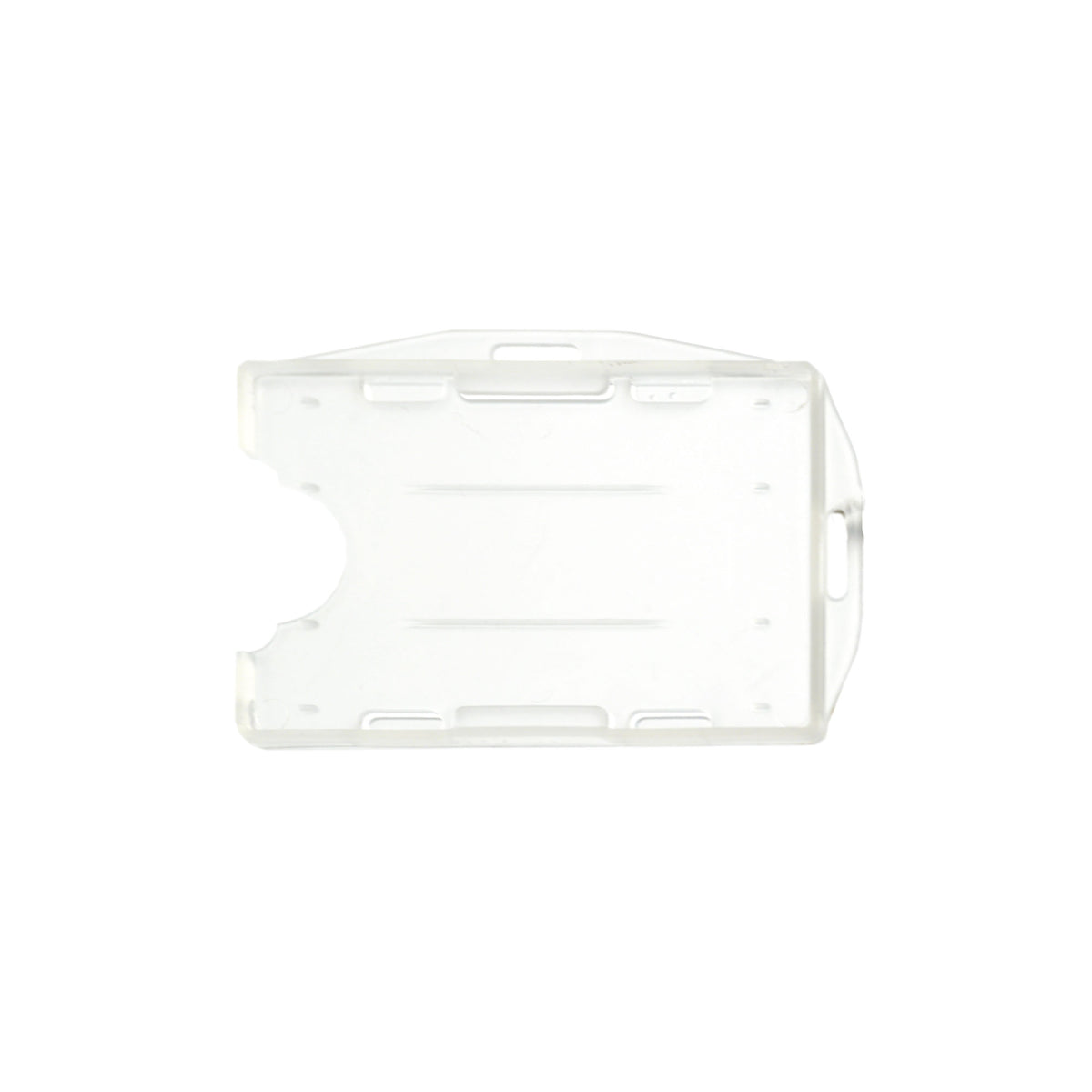 Plastic ID 2 side card holder White