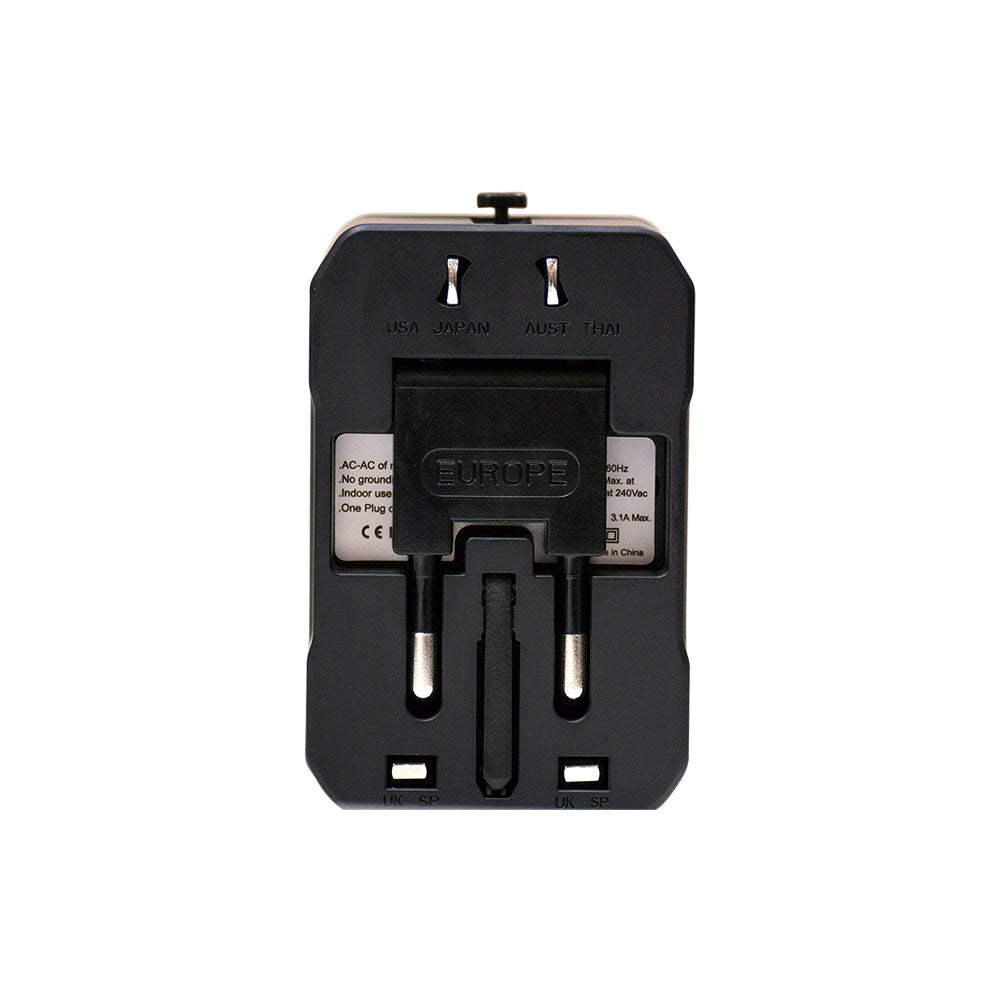 Universal Travel Adapter with Type C and USB A Ports