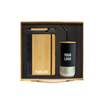 Bambra Executive Trio eco corporate gift set bamboo notebook tumbler UAE