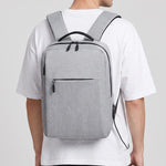 Backpack with USB Charging Point Gray