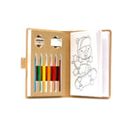 Eco Drawing Book with Color Pencils, Sharpener and Eraser