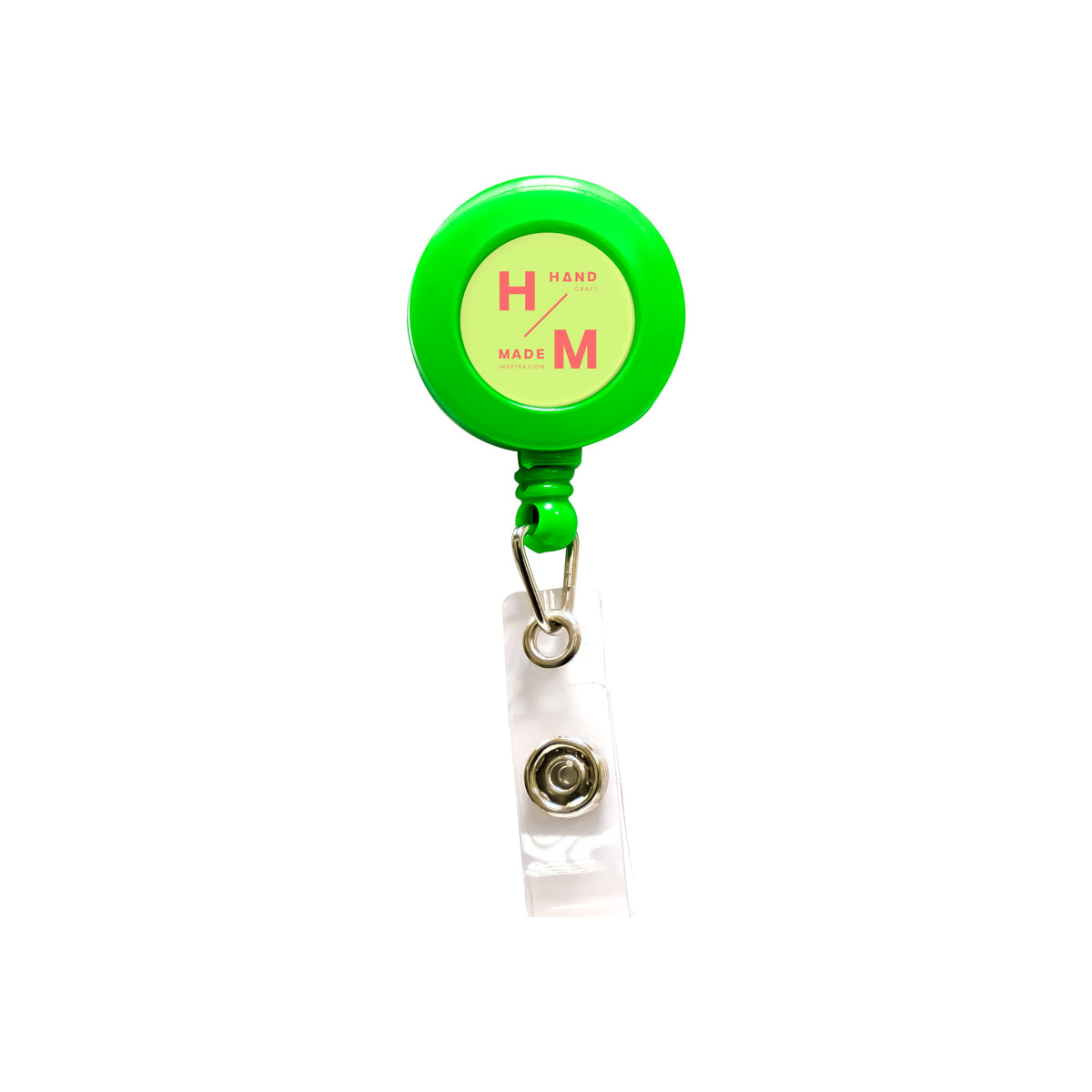 Plastic round badge reel with small round surface
