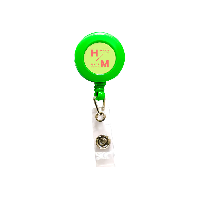 Plastic round badge reel with small round surface