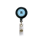 Plastic round badge reel with small round surface Black