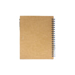A5 notebook with a pen and sticky notes