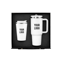 Frost Duo white stainless thermal mug tumbler drinkware corporate gift UAE