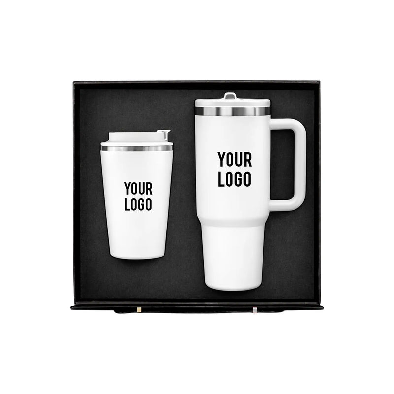 Frost Duo white stainless thermal mug tumbler drinkware corporate gift UAE