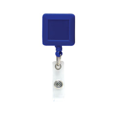 Plastic badge reel in square shape Blue