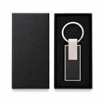 Gunmetal PU Strap Keychain Black