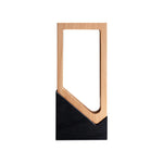 Trophy With Wood Crystal and Black Stone