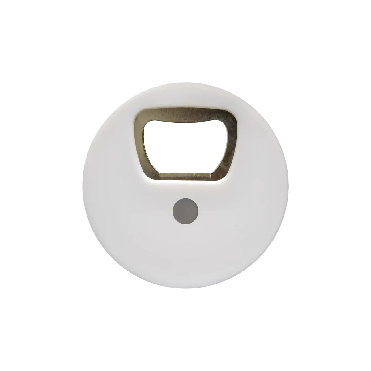 Football shaped bottle opener – 11425 with fridge magnet and customizable white surface