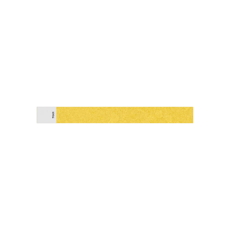 Tyvek Wrist Band Gold