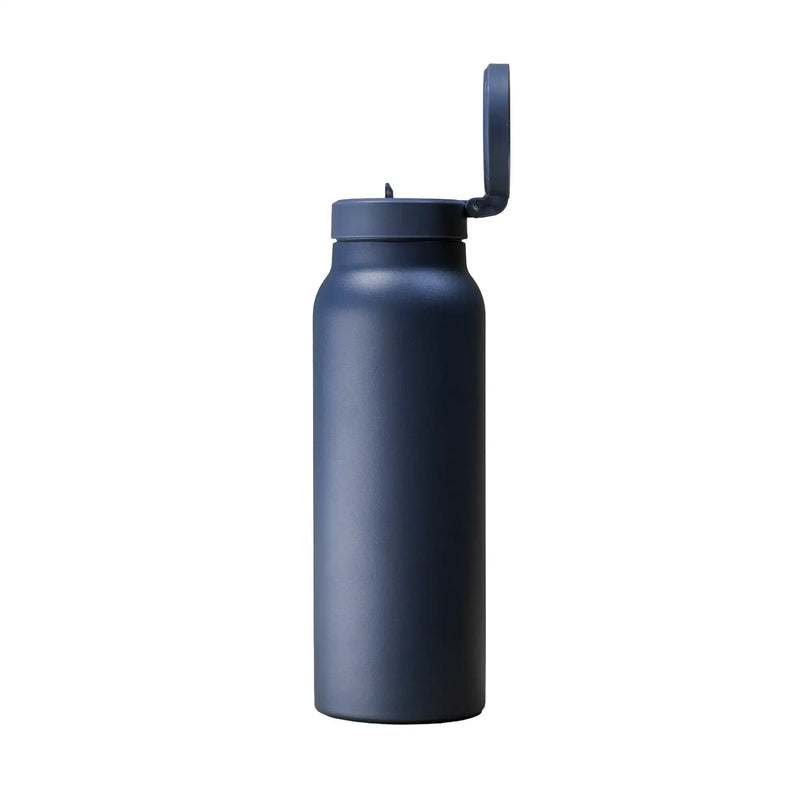 Magnetic Phone Mount Thermal Water Bottle - Blue