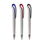White plastic pen Red
