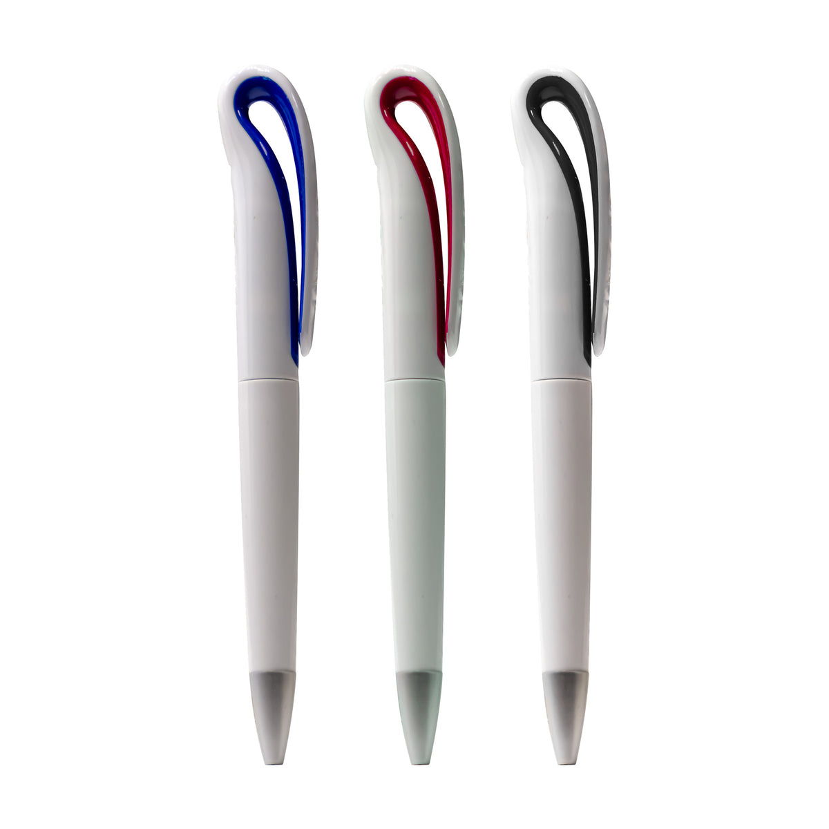 White plastic pen Red