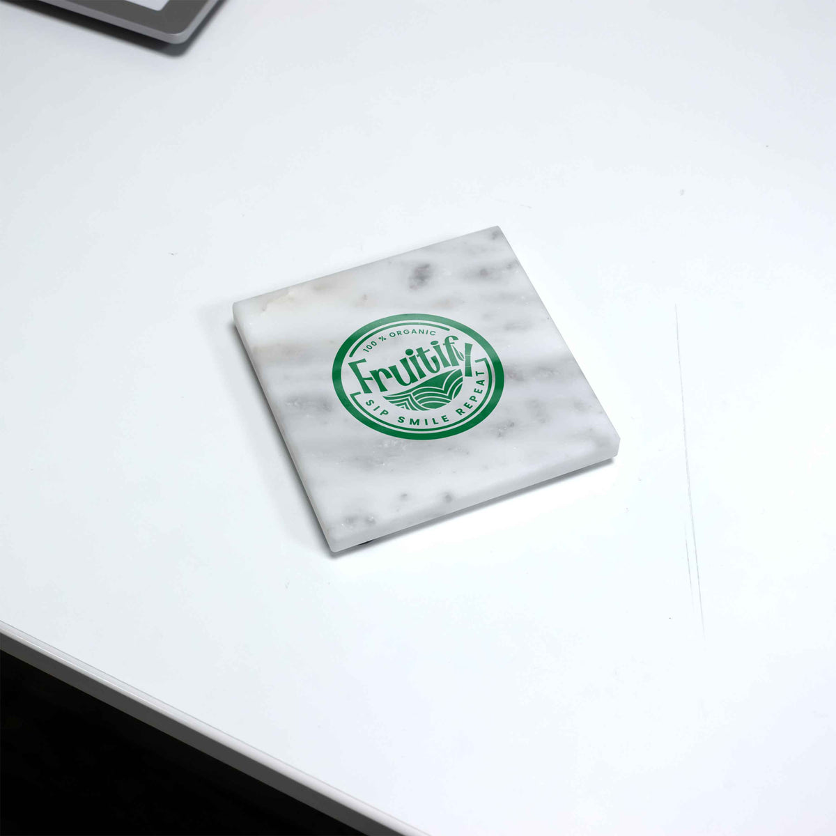 White Marble Square Coaster
