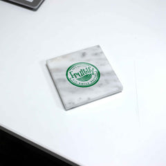 White Marble Square Coaster