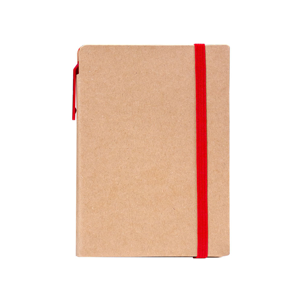 A6 Craft Notebook with Pen and Post-it Red