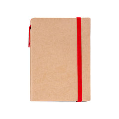 A6 Craft Notebook with Pen and Post-it Red