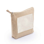 Jute pouch with Natural patch