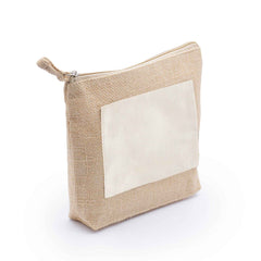 Jute pouch with Natural patch