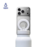 Magnetic insulated water bottle with phone holder in multiple colors