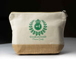 Canvas + Jute Pouch With Zipper