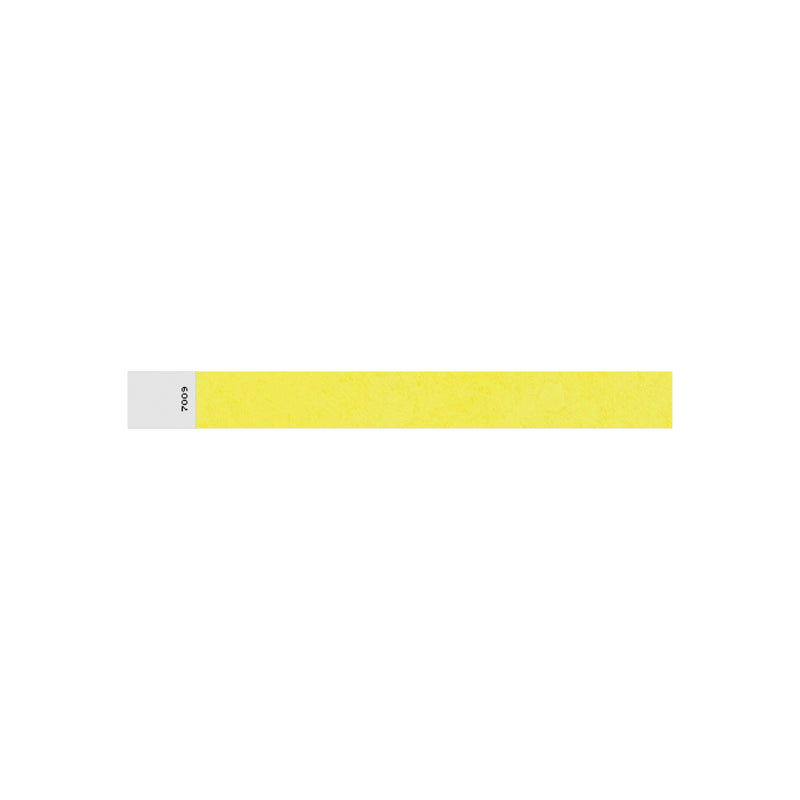 Tyvek Wrist Band Yellow