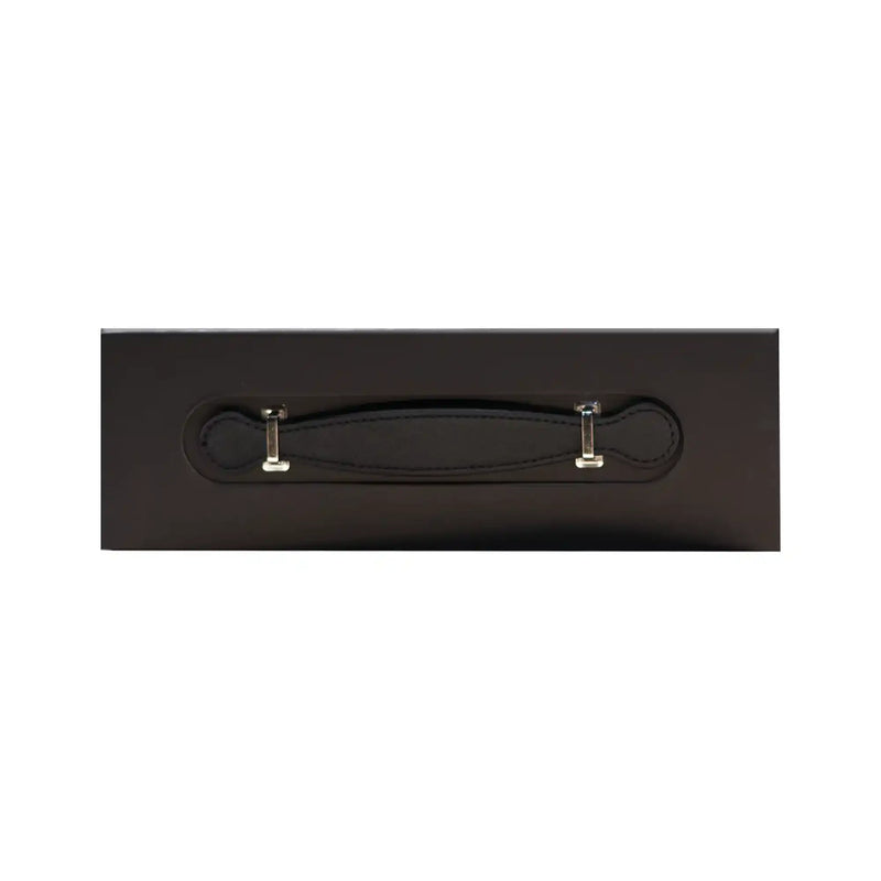 Luxury Gift Box with PU Leather Handle Black Large