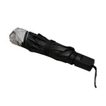 metallic silver ultra slim travel umbrella custom logo corporate gift UAE