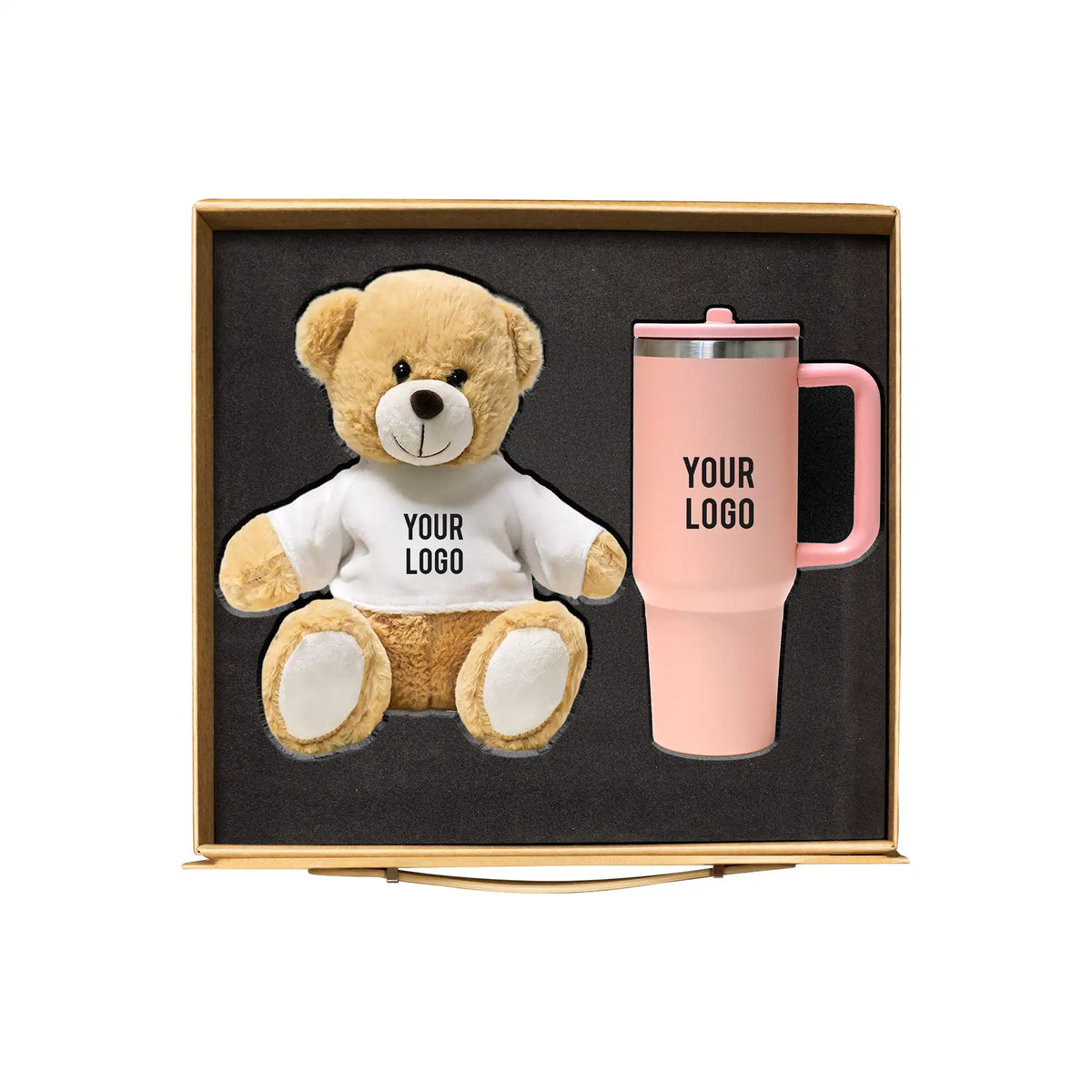 Pink Joy Combo kids gift set teddy bear pink tumbler corporate UAE events