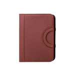 Portfolio with zipper and handle Brown