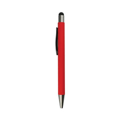 Metal pen with color stylus red