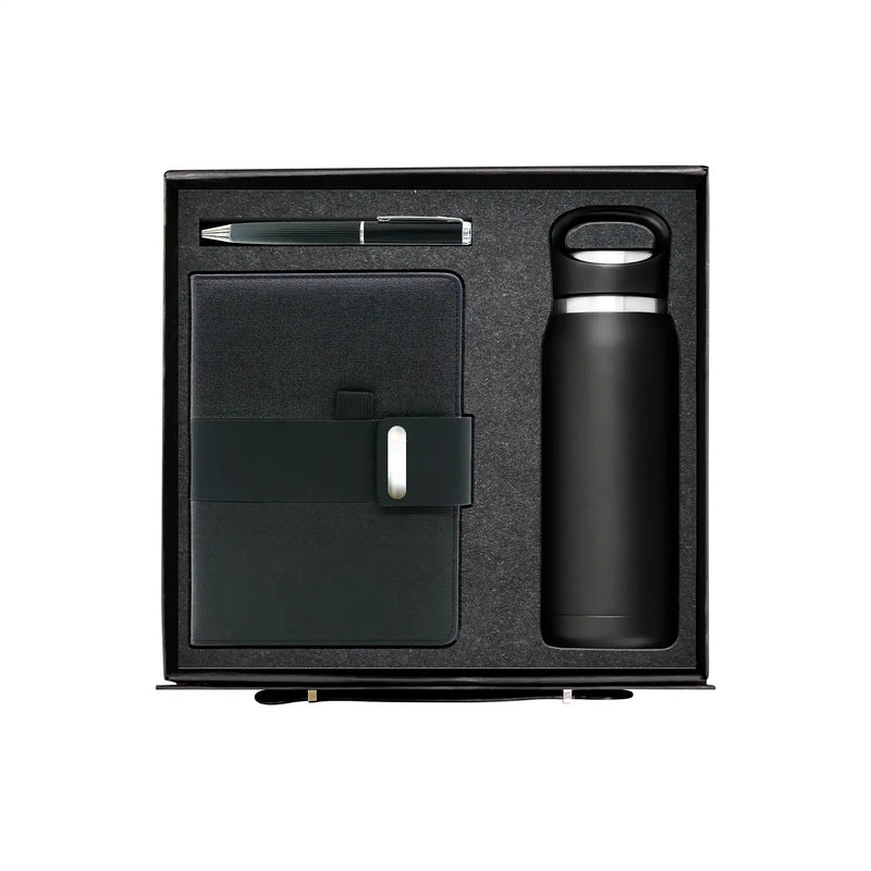SlatePrime Trio 680ml stainless bottle notebook pen corporate gift UAE