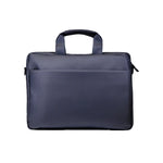 Premium blue executive laptop bag with padded protection and luxury business travel design