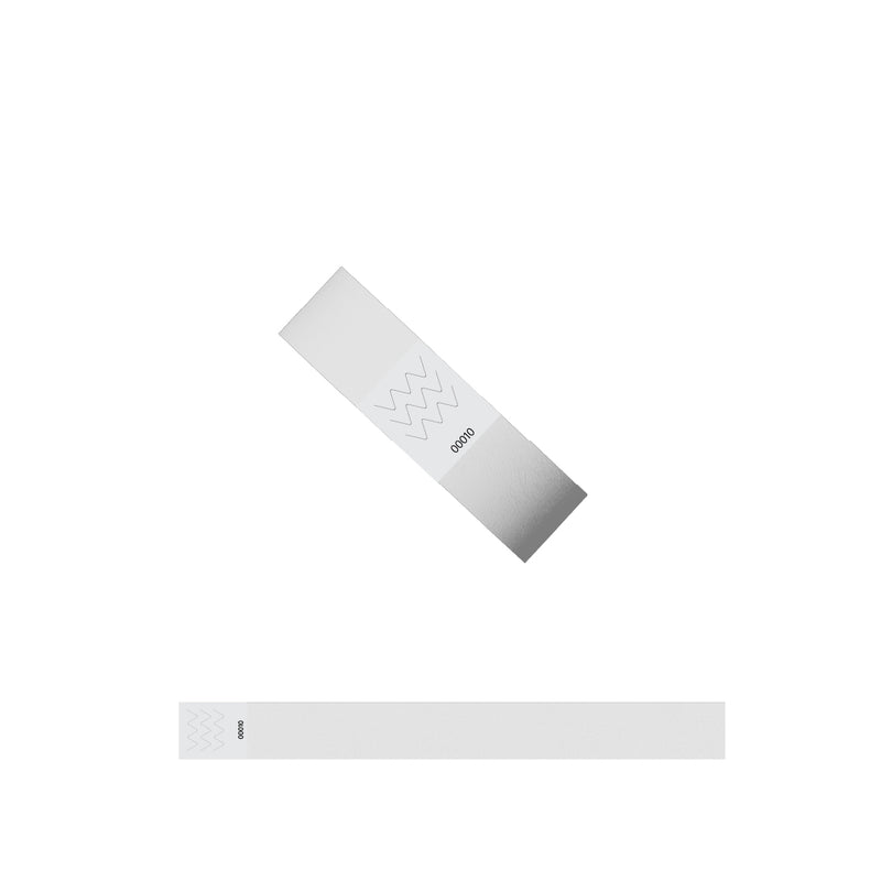 Tyvek Wrist Band White