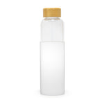 Bamboo Lid Glass Bottle With Silicon Case WT