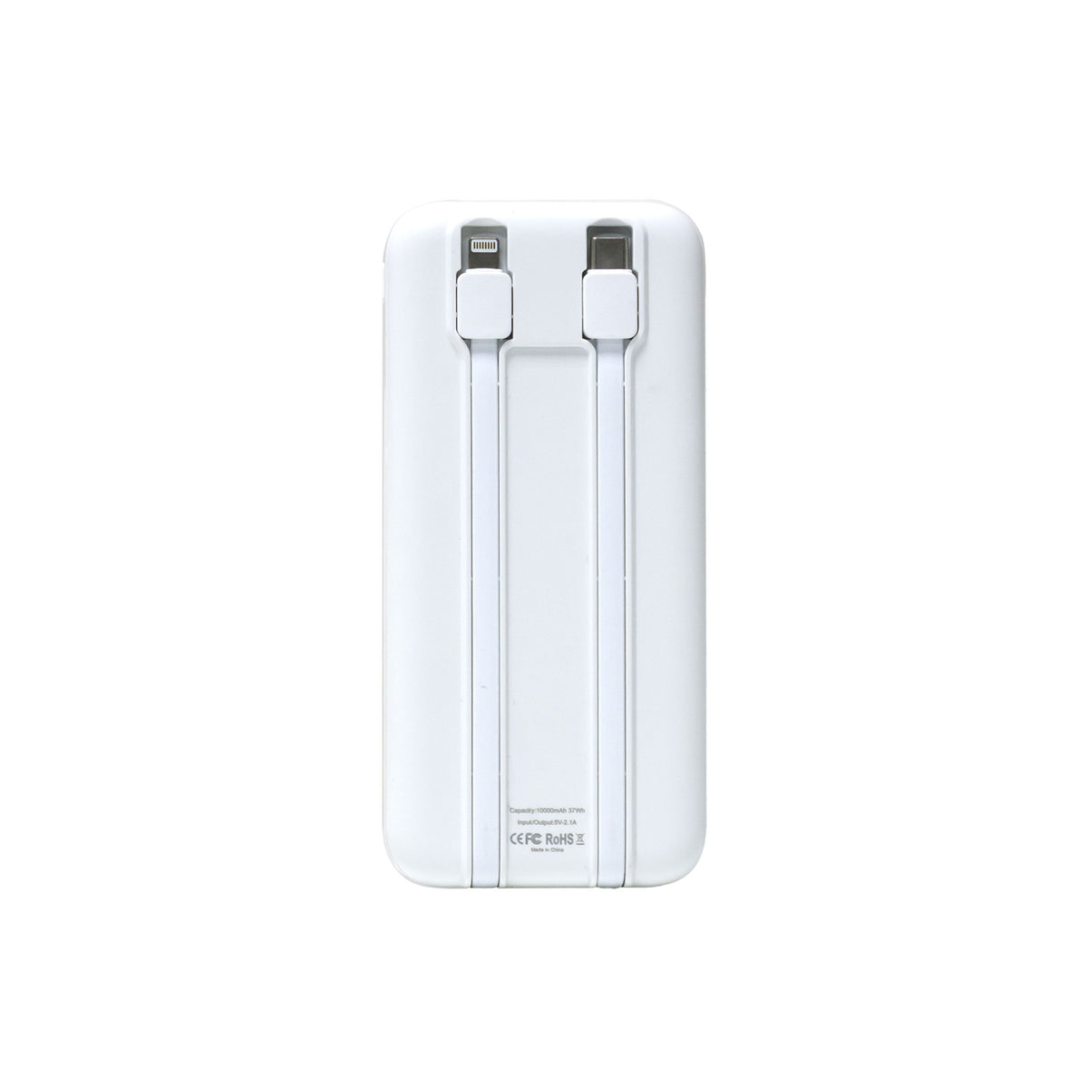 10000mAh Dual Cable Power Bank with Digital Display