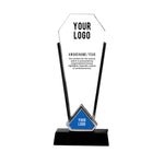 Trophy with Silver Edge and Black Base