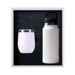 Drinkware Giftset with White Premium Bottle and Coffee mug