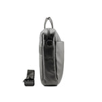 Premium Gray executive laptop bag with padded protection and luxury business travel design