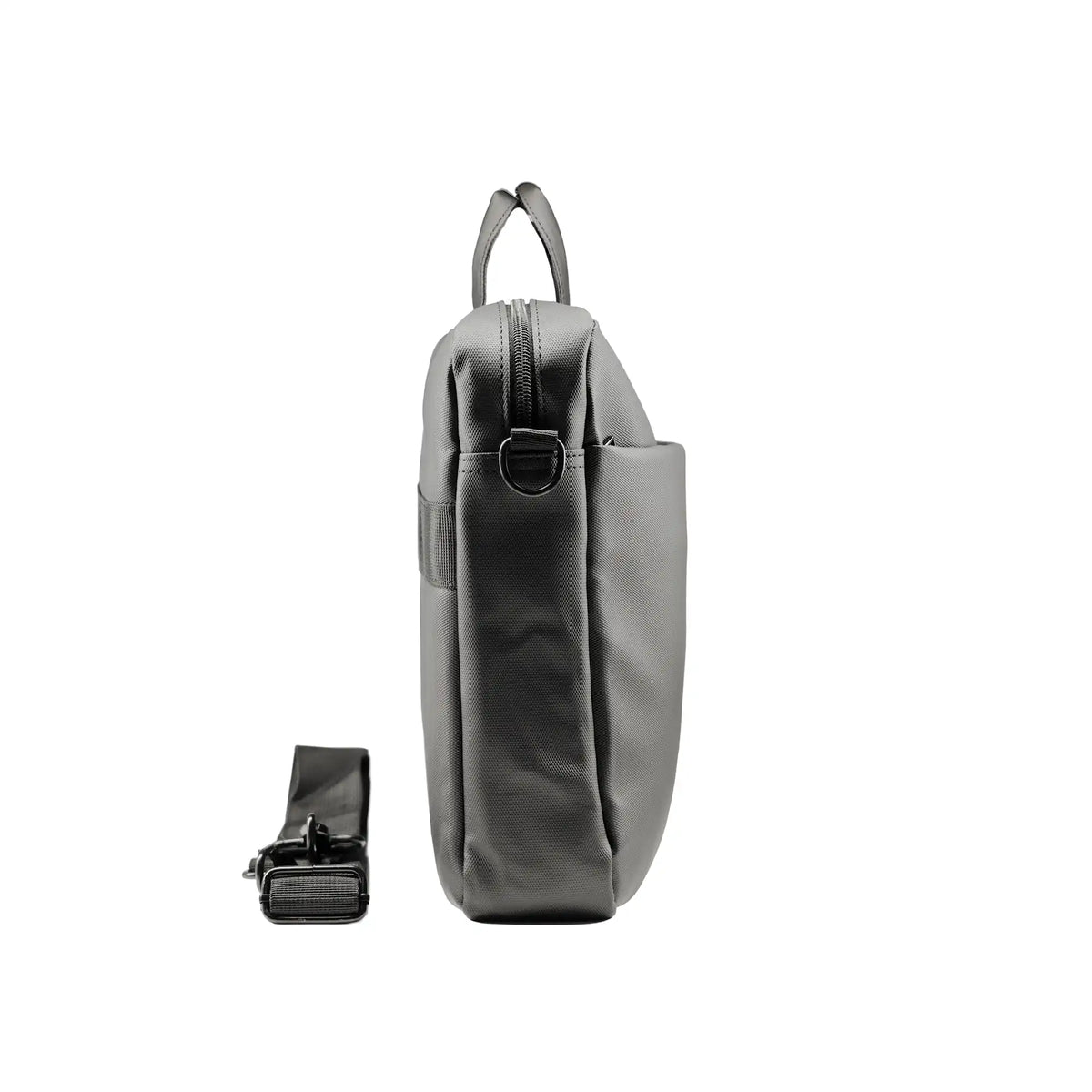 Premium Gray executive laptop bag with padded protection and luxury business travel design