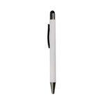 Metal pen with color stylus white